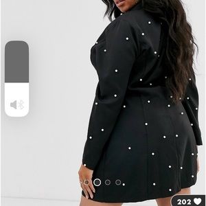 Saint Genies Pearl Embellished Blazer